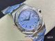 rf clone Audemars Piguet Royal Oak Lady 67601 blue dial diamond bezel watch (2)_th.jpg